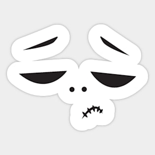 scary face Sticker